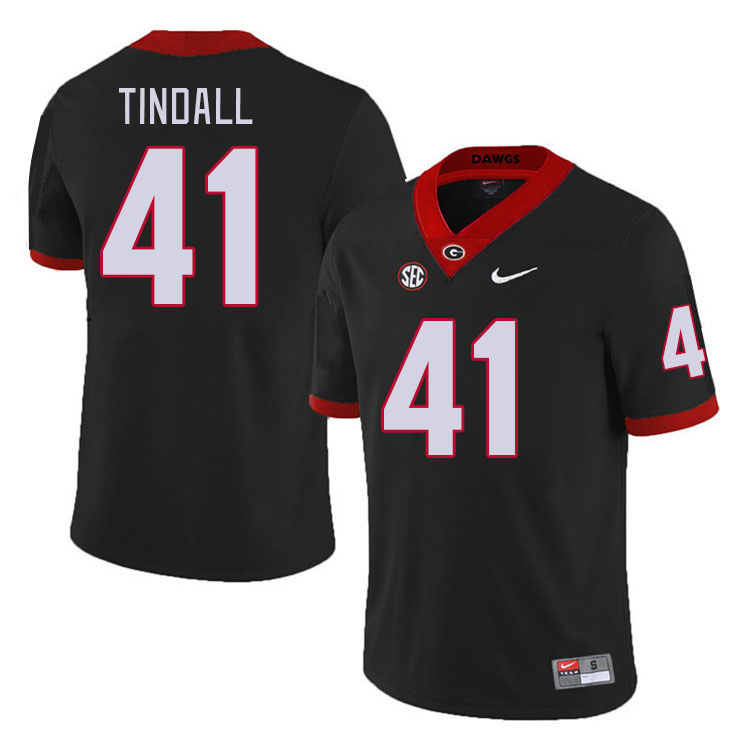 #41 Channing Tindall Georgia Bulldogs Jerseys Football Stitched-Retro Black